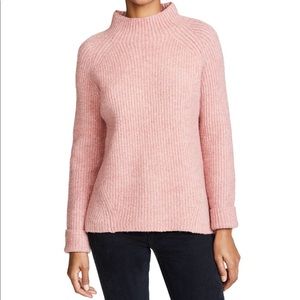Pink mock neck sweater from madewell